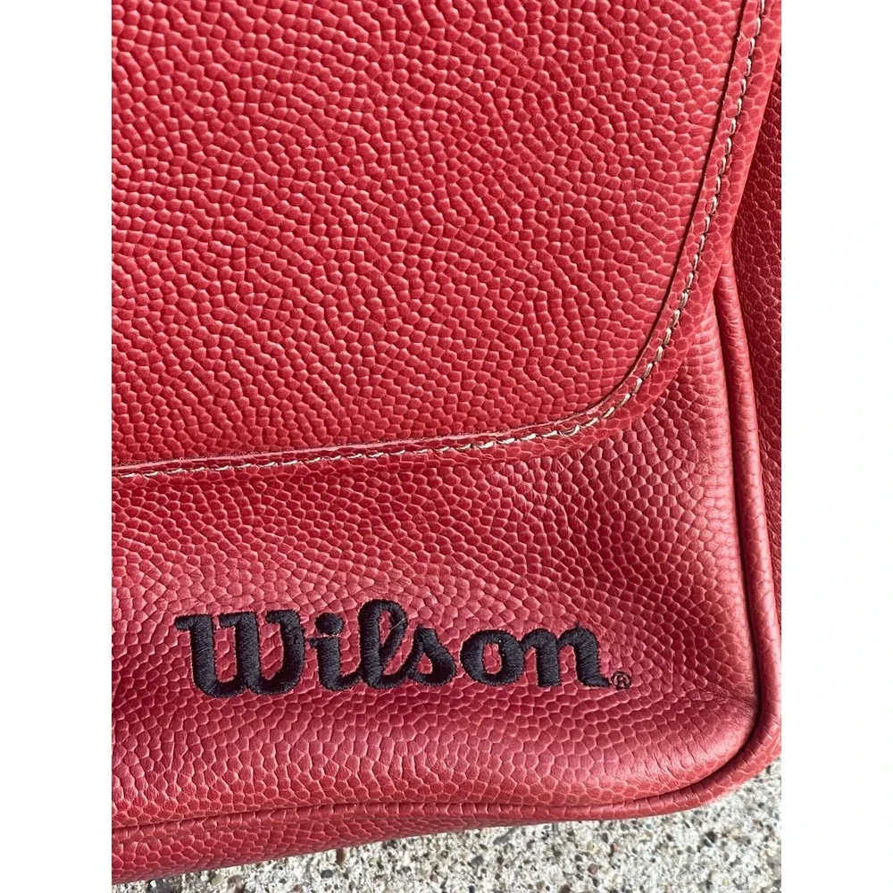 Vintage Wilson NFL Pigskin Leather Messenger Bag NWOT Rare Football Logo